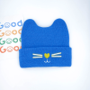 Blue Baby Cute Embroidered Cat Ear Hat