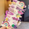 New 14-Piece Set Children's Cute Flower Fruit Animal Candy Color Hairpin Set