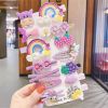 New Fashion 14 Pieces Set Children's Cute Flower Fruit Animal Candy Color Hairpin Sets