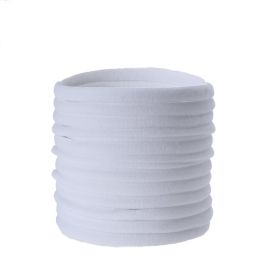 10 PCS Baby Nylon Headbands Hairbands Hair Bow Elastics For Baby Girls Newborn Infant Toddlers Kids Nude (Color: 9)