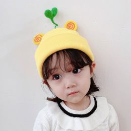 1-6Y Girls Boys Cute Rabbit Knitteed Hat (Color: Yellow)