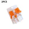 Cute Bows Baby Girls Hair Clips Solid Color Floral Pattern Children Hairpins Korean Korean Kids Hair Accessories