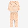 Baby Girl Ditsy Flower Graphic New Style Fashion Hoodie Combo Pants Sets