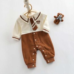 Baby Girl Cartoon Bear Embroidered Pattern College Style Kids Valentine's Day Clothes (Size/Age: 73 (6-9M))