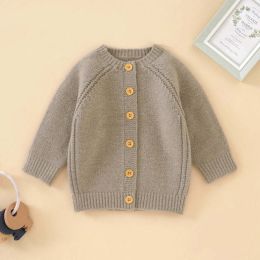 Baby Solid Color Single Breasted Design Quality Cardigan (Size/Age: 110 (3-5Y))
