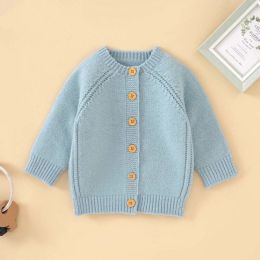 Baby Solid Color Single Breasted Design Quality Cardigan (Size/Age: 66 (3-6M))