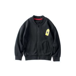 Baby Boy Logo Embroidered Pattern Slogan Print Zipper Front Design Jacket (Size/Age: 140 (8-10Y))