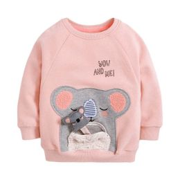 Baby Girl Cartoon Animal Knitted New Style Hoodie In Autumn (Size/Age: 140 (8-10Y))