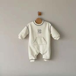 Baby Boy Letter C Embroidered Pattern Simple Style Jumpsuit (Size/Age: 73 (6-9M))
