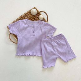 Baby Girl Solid Candy Color Top Combo Solid Pants In Sets (Size/Age: 80 (9-12M))