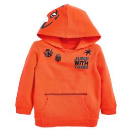 Baby Boy Cartoon Tiger Graphic Long Sleeves Cool Hoodie With Hat (Size/Age: 120 (5-7Y))