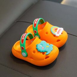 Baby Cartoon Animal & Rainbow Patched Pattern Colorful Soft Bottom Slippers (Size/Age: Insole Length 13.00 cm)