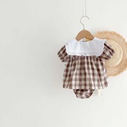 Baby Girls Grid Top Combo Grid Shorts In Sets (Size/Age: 80 (9-12M))