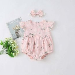 Baby Girl Floral Print Round-Collared Combo Headband (Size/Age: 66 (3-6M))