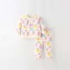 Baby Girl Piggy Print Pattern Hoodies Combo Pants Cute Casual Sets