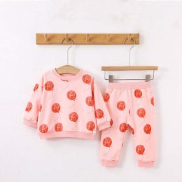 Baby Cute Print Pattern Long Sleeve Small Flesh Style Sets (Size/Age: 100 (2-3Y))