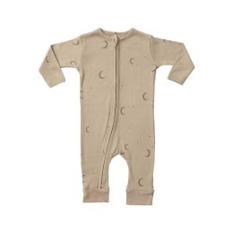 Baby Dinosaur & Floral Print Pattern Zipper Front Design Jumpsuit (Size/Age: 73 (6-9M))