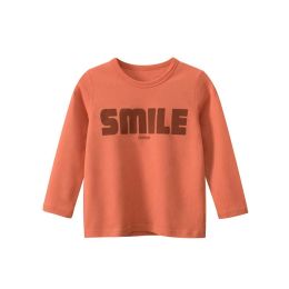 Baby Girl Lettern Graphic Long Sleeve Soft Cotton Shirt (Size/Age: 120 (5-7Y))