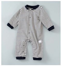 Baby Boy 1pcs Striped Pattern Full Button Front Design Sailor Style Jumpsuit (Size/Age: 73 (6-9M))