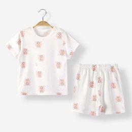 Baby Animal Print T-Shirt Combo 1-Pieces Solid Shorts Sets (Size/Age: 100 (2-3Y))