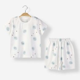 Baby Animal Print T-Shirt Combo 1-Pieces Solid Shorts Sets (Size/Age: 73 (6-9M))