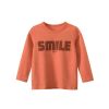 Baby Girl Lettern Graphic Long Sleeve Soft Cotton Shirt