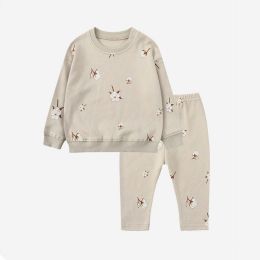 Baby 1pcs Print Pattern Tops Combo Trousers Underwear Cotton 2 Pieces Sets (Size/Age: 100 (2-3Y))