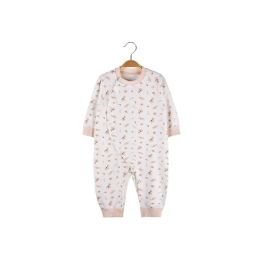 Baby All Over Cartoon Animal Pattern Side Buckle Design Long Sleeves Boneless Romper Pajamas (Size/Age: 59 (0-3M))