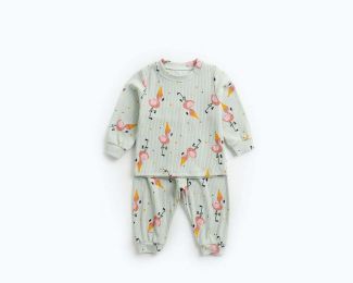 Baby 2pcs Cartoon Graphic Soft Cotton Shirt Combo Pants Sets Tracksuit (Size/Age: 90 (12-24M))