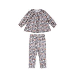 Baby Floral Print Pattern Loose Style Tops And Pants Outfits Sets Homeclothes (Size/Age: 73 (6-9M))