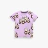 Baby Boy Truck Print Pattern Short Sleeve Quality Tee