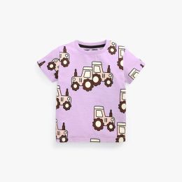 Baby Boy Truck Print Pattern Short Sleeve Quality Tee (Size/Age: 130 (7-8Y))