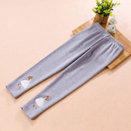 Baby Girl Solid Color Cartoon Print Pattern Outfits Leggings (Size/Age: 150 (10-12Y))