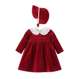 Baby Girl Autumn/Winter Weekend Dress Skirt Warm Velvet Children's Clothing (Size/Age: 100 (2-3Y))