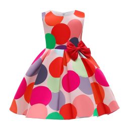 Baby Girl Satin Polka Dot Pattern Sleeveless Princess Dress (Size/Age: 140 (8-10Y))