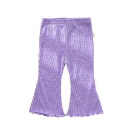 Baby Girl Solid Color Autumn Bell-Bottomed Pants (Size/Age: 80 (9-12M))