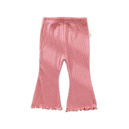 Baby Girl Solid Color Autumn Bell-Bottomed Pants (Size/Age: 90 (12-24M))