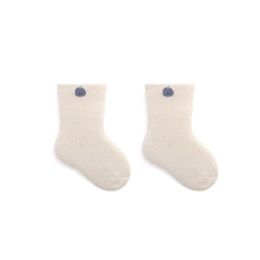 Baby Embroidered Pattern Thickened Warm Mid Tube Socks (Size/Age: M (1-3Y))