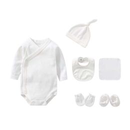 Newborn Solid Color Cotton Bodysuit Thin Style Sets (Size/Age: 52 (Newborn))
