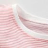 Baby Girl Cartoon Cat & Striped Graphic Long Sleeves Shirt Combo Pants Sets