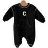 Baby Boy Letter C Embroidered Pattern Simple Style Jumpsuit