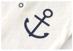 Baby Boy 1pcs Striped Pattern Full Button Front Design Sailor Style Jumpsuit