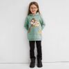 Baby Girl Cartoon Animals Graphic Long Sleeve Fleece Thermal Hooded Sweatshirt