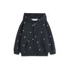 Baby Girl All Over Rainbow Print Pattern Zipper Design Hooded Coat In Autumn