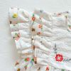 Baby Girl Floral Print Pattern Bear Embroidery Lace Patchwork Design Short Sleeved Onesies