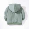 Baby Girl Cartoon Animals Graphic Long Sleeve Fleece Thermal Hooded Sweatshirt