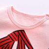 Baby Girl False Bow Pattern Ruffle Design Long Sleeves Jumpsuit