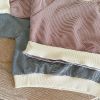 Baby Girl Striped Pattern Shoulder Buckle Design Tops Combo Shorts Sets