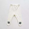 Baby Cartoon Bear Print Solid Onesies Combo Pantihose 1-Piece Sets