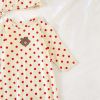 Baby Dot And Bear Pattern Long Sleeve Soft Cotton Jumpsuit